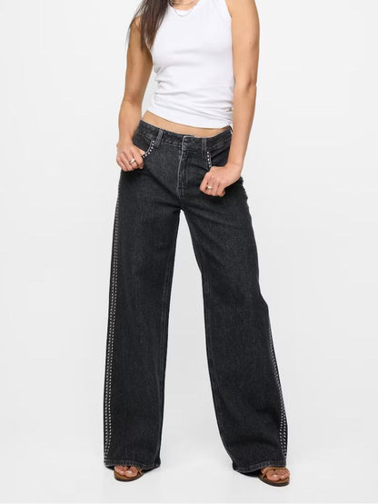 Abbie Wide Mid-Waisted Jeans