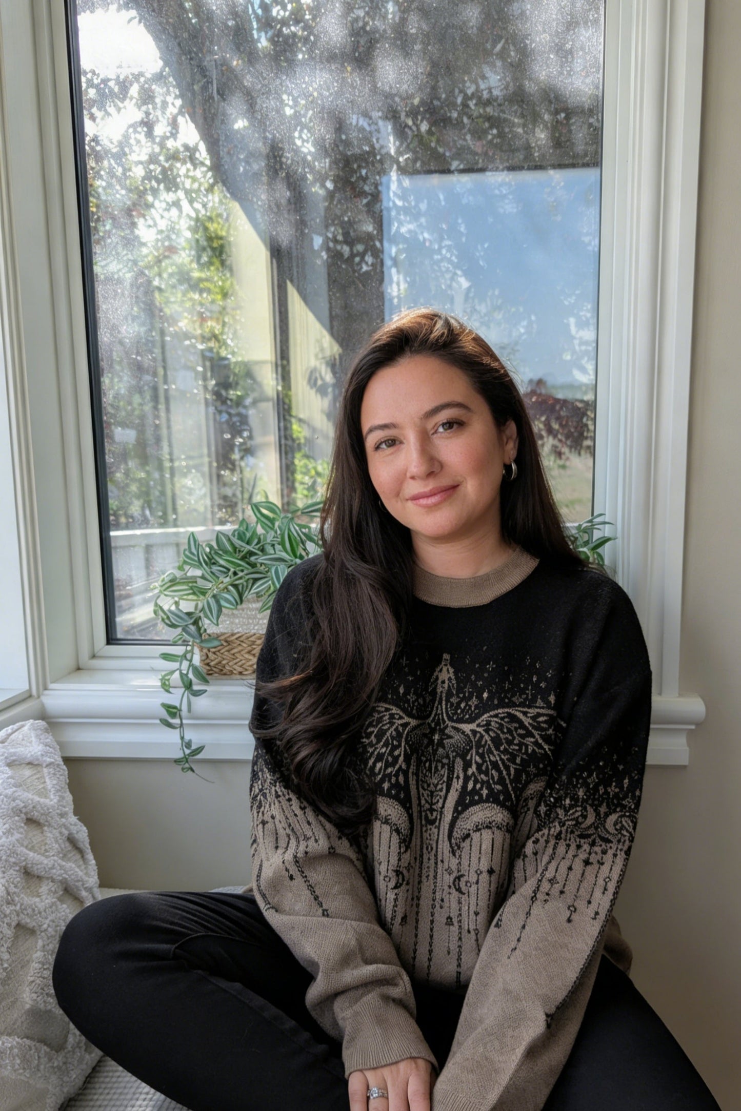 Moth & Cosmos Jacquard Sweater