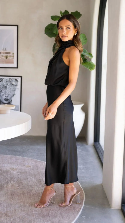 Roséline™ Elegant Summer Dress – Sleeveless Chic Edition