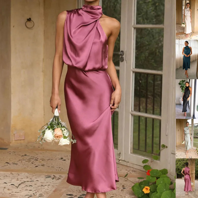 Roséline™ Elegant Summer Dress – Sleeveless Chic Edition