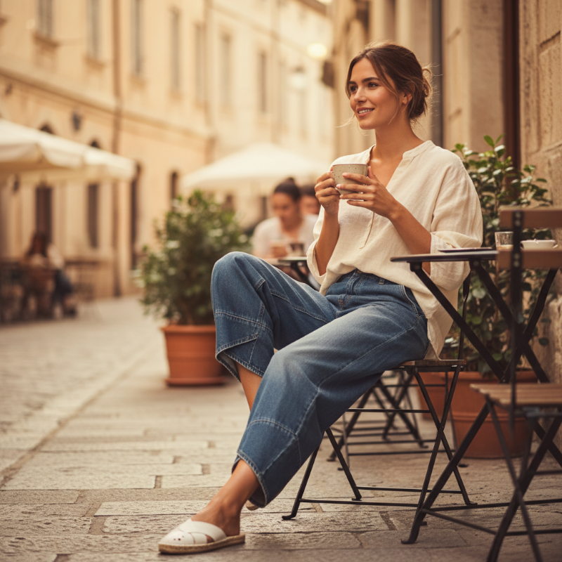 🔥2026 Hot Sale🔥Lässige Damenjeans mit überkreuzten Trägern und weitem Bein für jede Jahreszeit