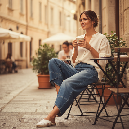 🔥2026 Hot Sale🔥Lässige Damenjeans mit überkreuzten Trägern und weitem Bein für jede Jahreszeit